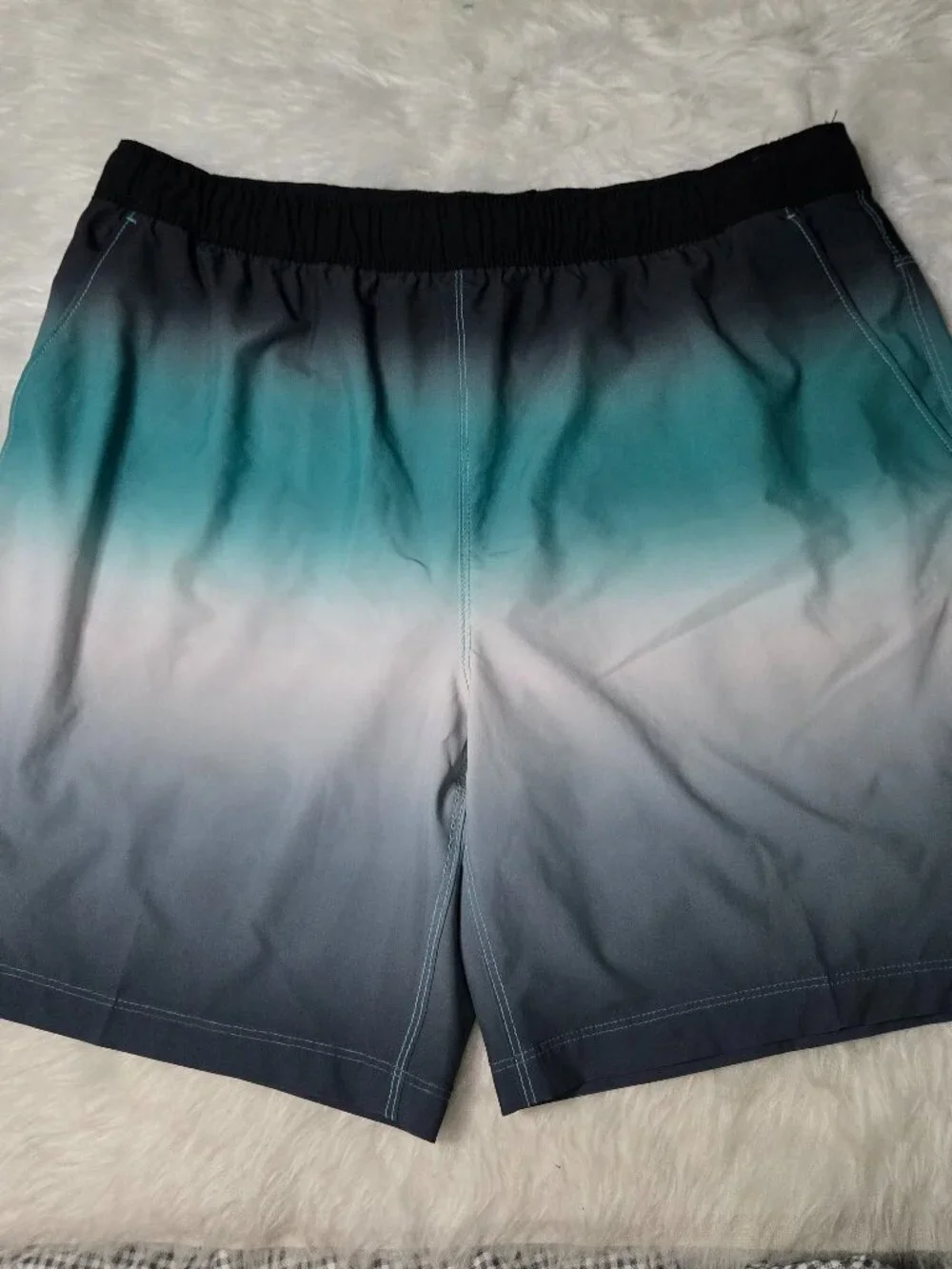 Speedo Mens Tech Volley Swim Trunks UPF 50+ Comfort Liner, Blue, Green, Grey, XL